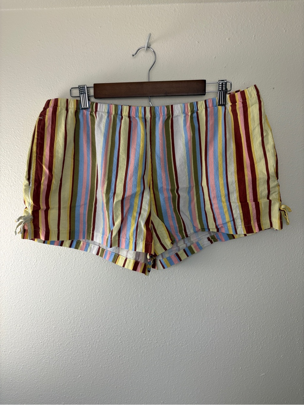 No Boundaries Multicolor Striped Women’s Shorts Fairy Indie Boho Cottagecore